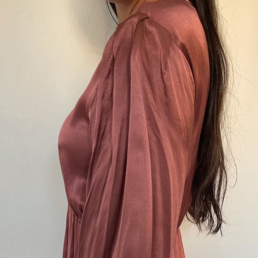 Zara Long Bell Sleeve Dress - Picture 6 of 8
